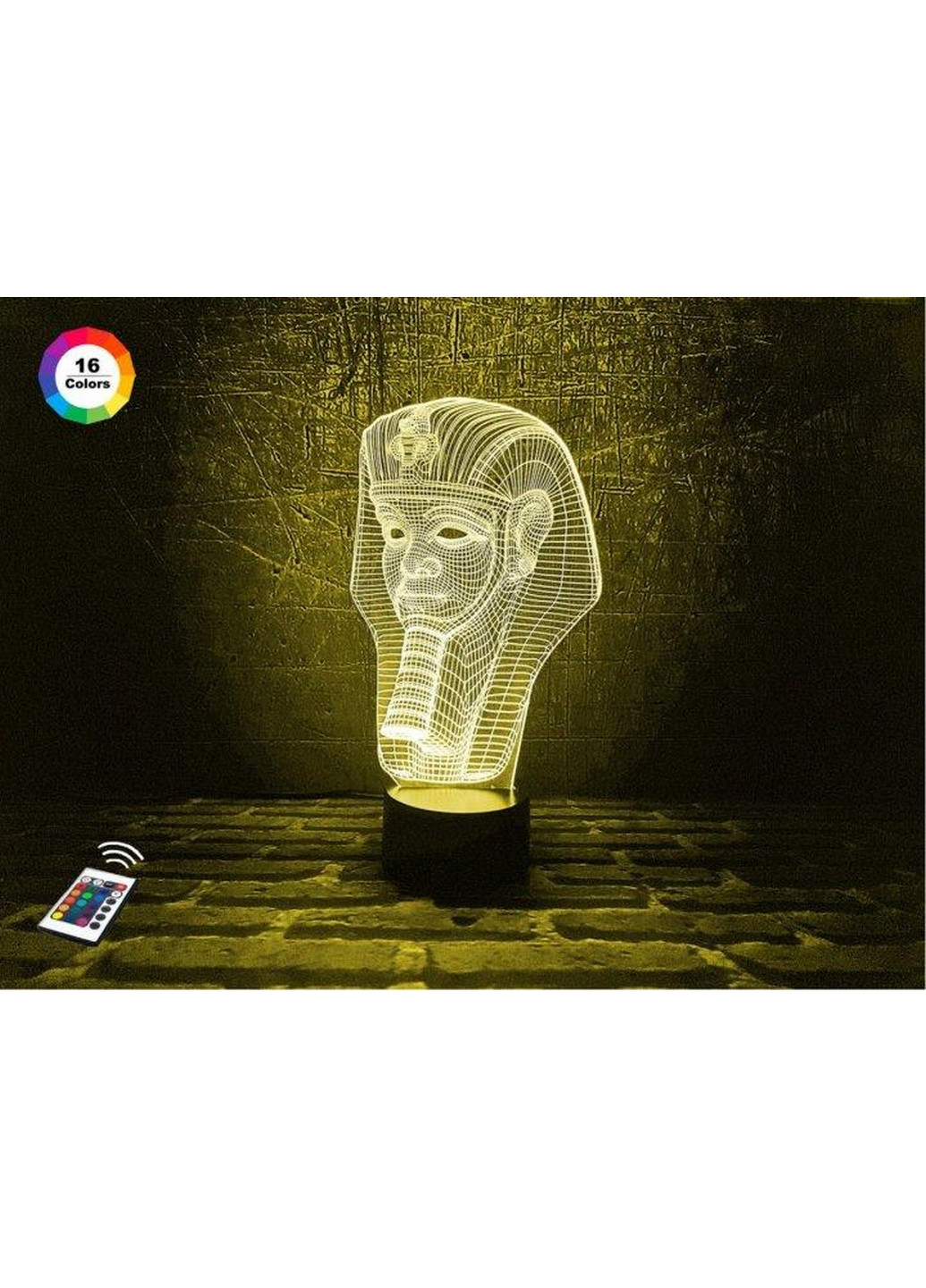 Ночник-светильник 3D "Тутанхамон" 27х15 см 3DTOYSLAMP (266419583)