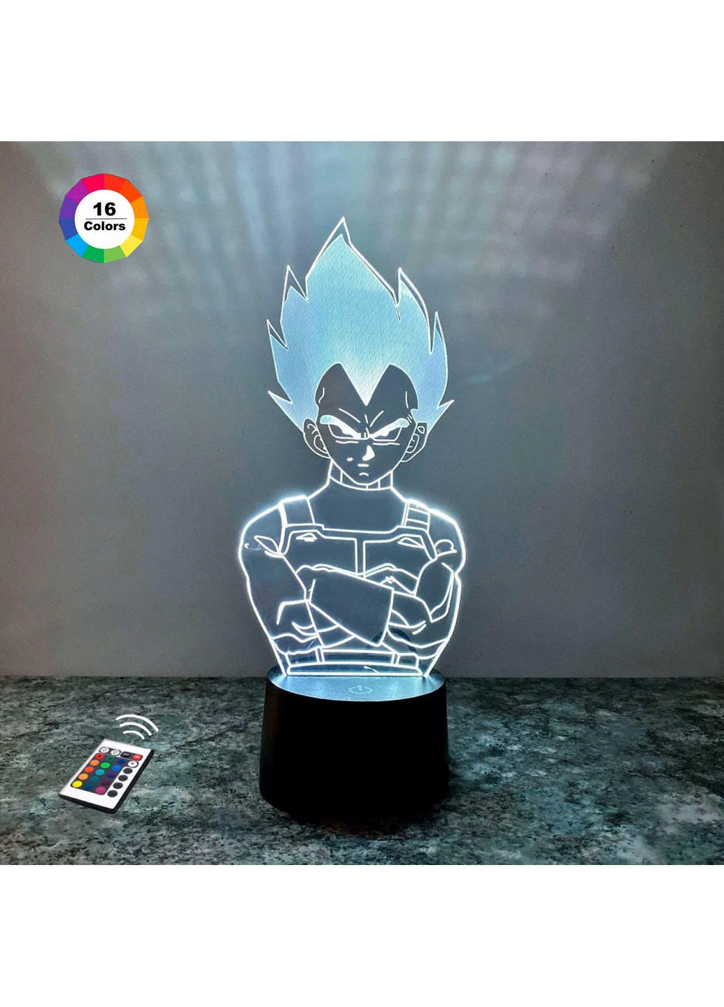 Ночник-светильник 3D "Вегета" 25х11 см 3DTOYSLAMP (266419515)