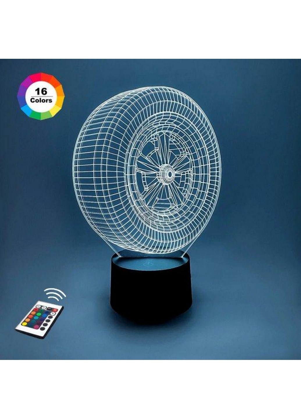 Ночник-светильник 3D "Колесо" 23х15 см 3DTOYSLAMP (266420238)