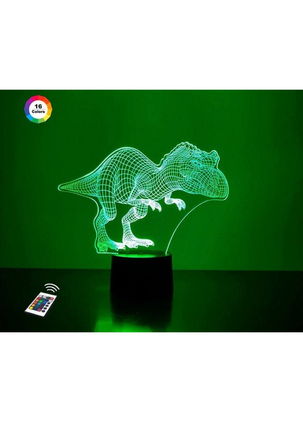 Ночник-светильник 3D "Тираннозавр" 20х24 см 3DTOYSLAMP (266420152)