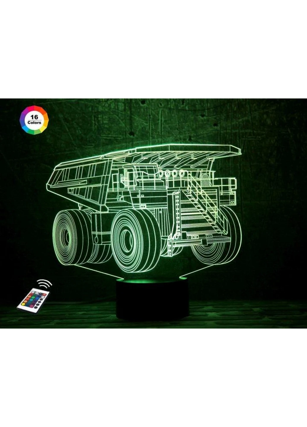 Нічник-світильник 3D "Автомобіль 16" 21х24 см 3DTOYSLAMP (266419943)