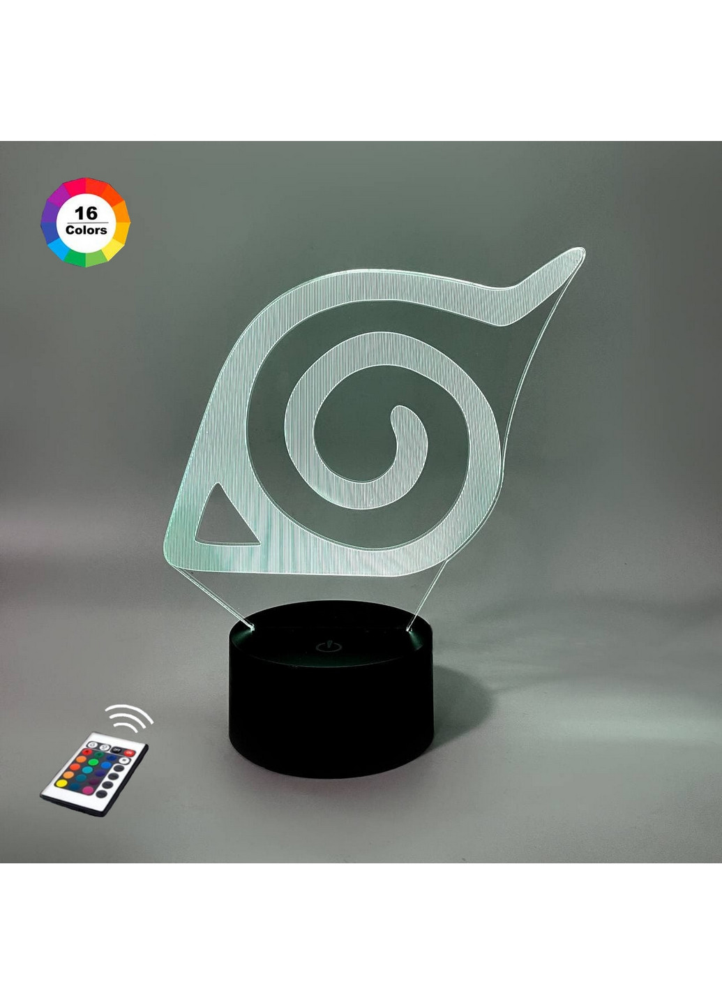 Нічник-світильник 3D "Символ Конохи" 22х16 см 3DTOYSLAMP (266419361)