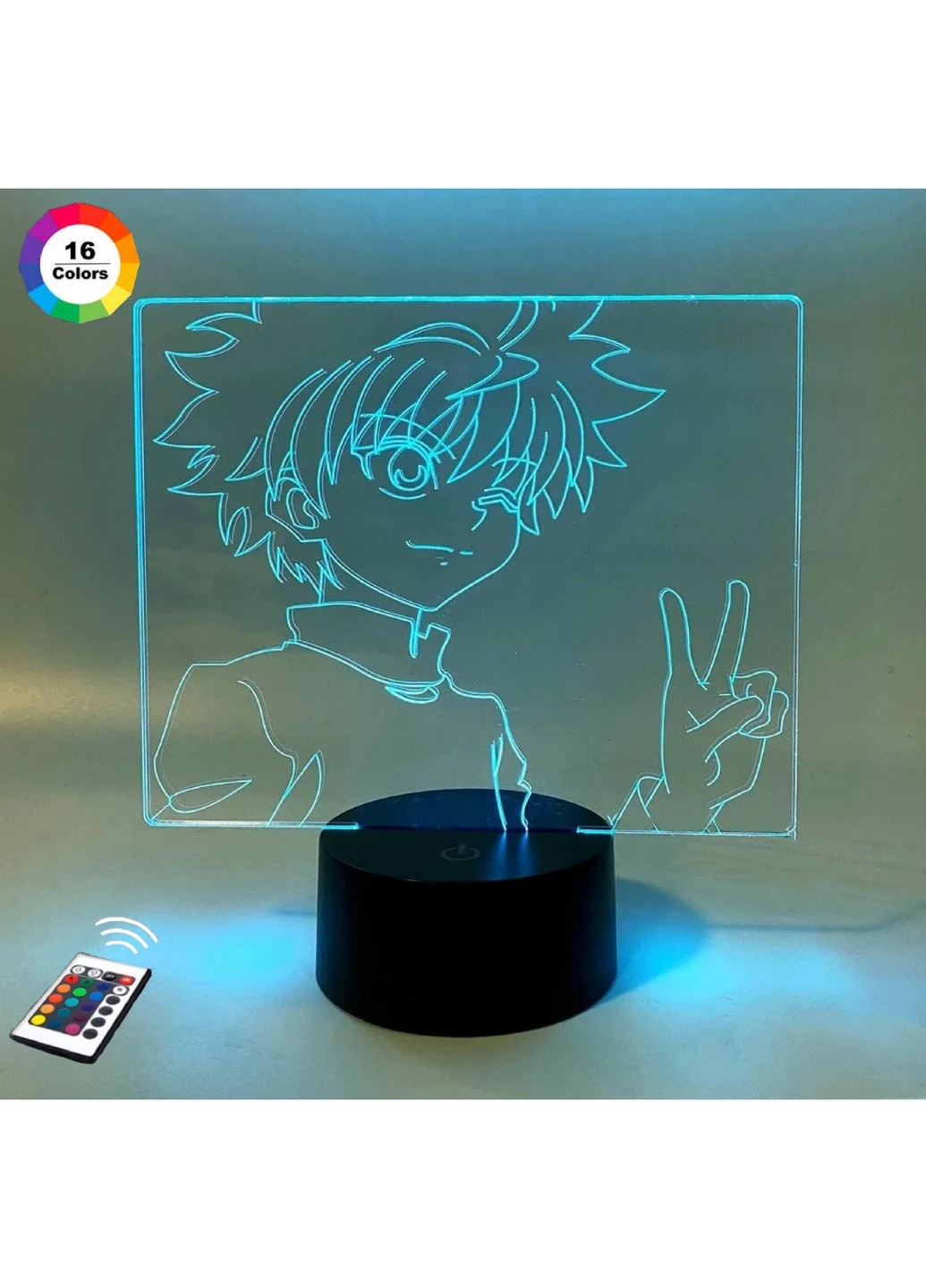 Ночник-светильник 3D "Киллуа Золдик 2" 25х15 см 3DTOYSLAMP (266419964)