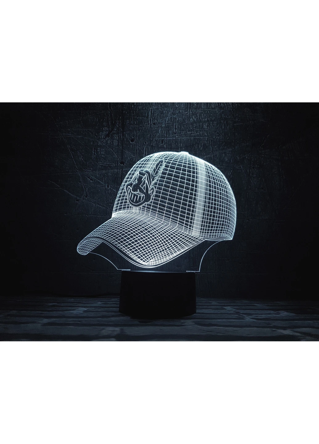 Змінна картинка для нічника-світильника 3D "Бейсболка" 3DTOYSLAMP (266419609)