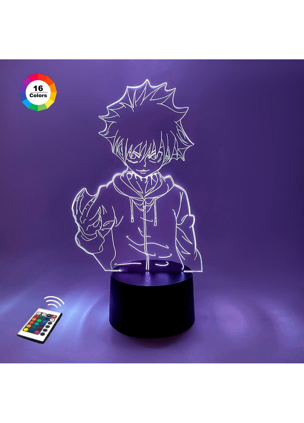 Нічник-світильник 3D "Киллуа Золдик 4" 24х16 см 3DTOYSLAMP (266420165)