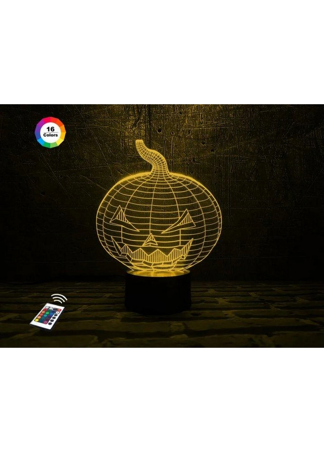 Нічник-світильник 3D "Хеллоуїн" 22х16 см 3DTOYSLAMP (266420116)