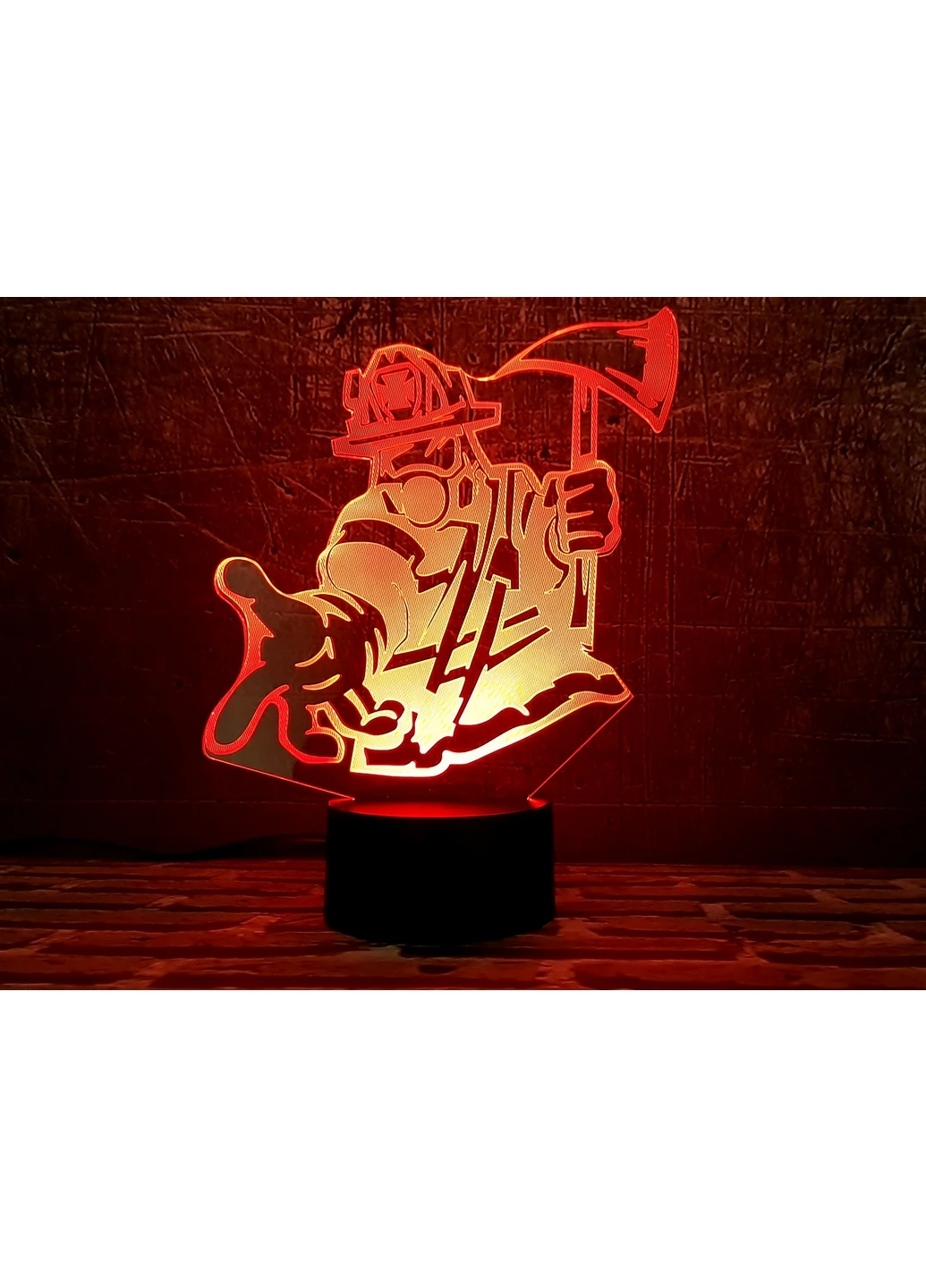 Сменная картинка для ночника-светильника 3D "Пожарный" 3DTOYSLAMP (266419554)