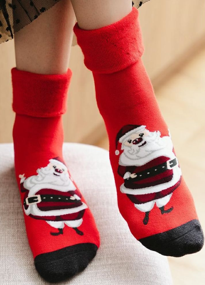 Шкарпетки жіночі новорічні махра 030 /041 Steven (266699059)