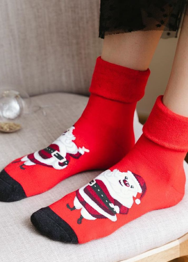 Шкарпетки жіночі новорічні махра 030 /041 Steven (266699059)