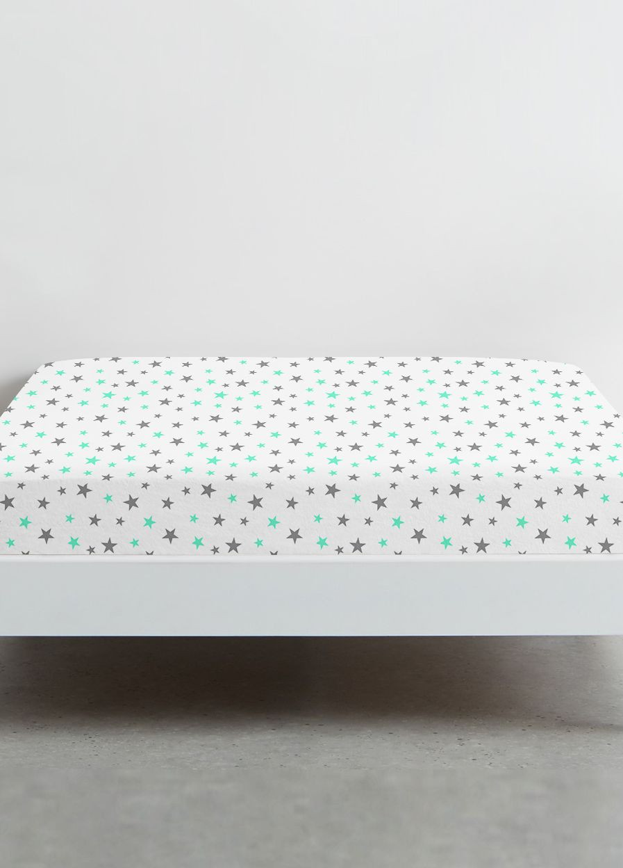 Простынь на резинке 90х200 MINT STARS (4822052208243) Cosas (266617738)