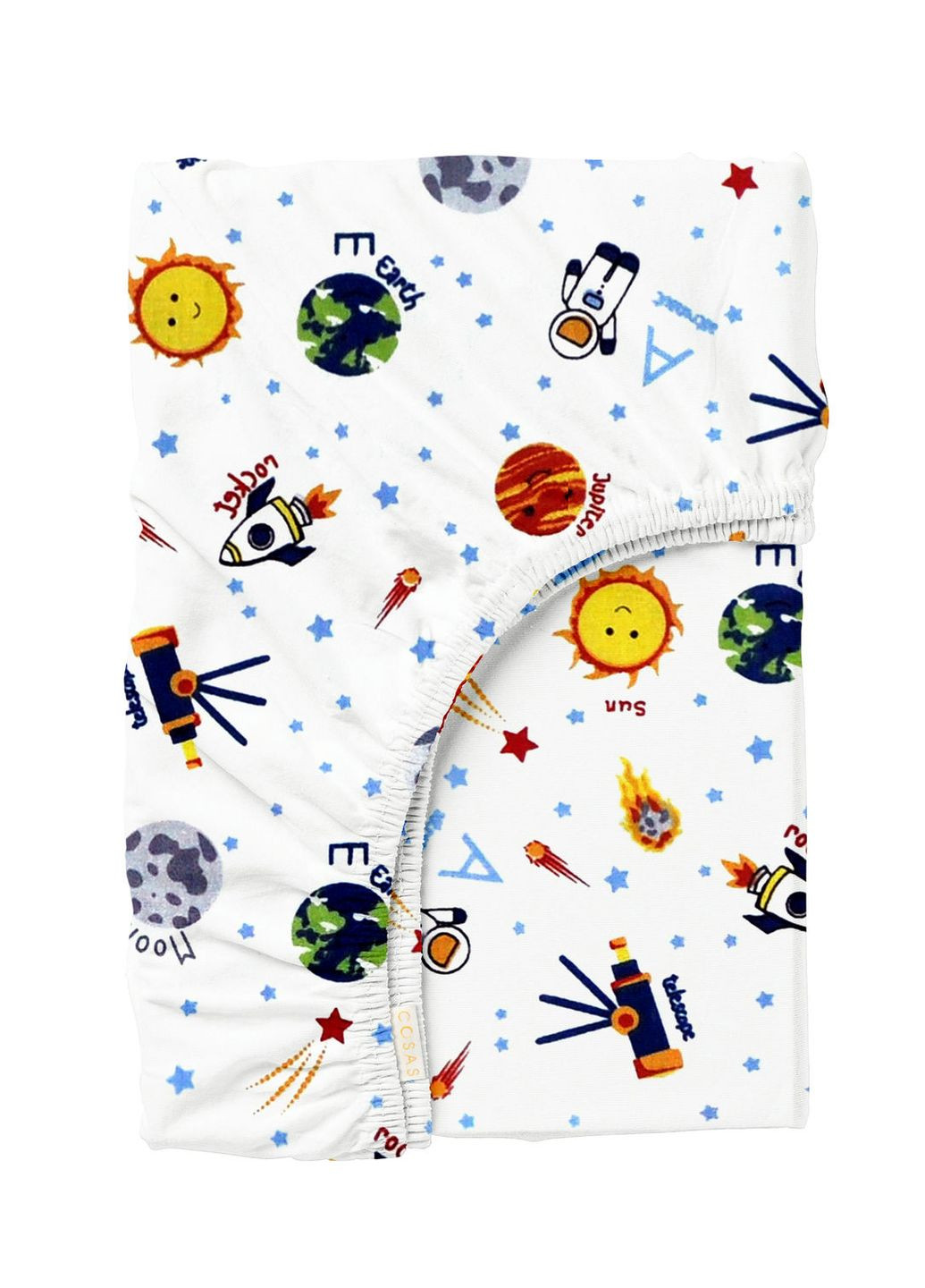 Простирадло на резинці 80х160 TELESCOPE WHITE (4822052149515) Cosas (266619169)