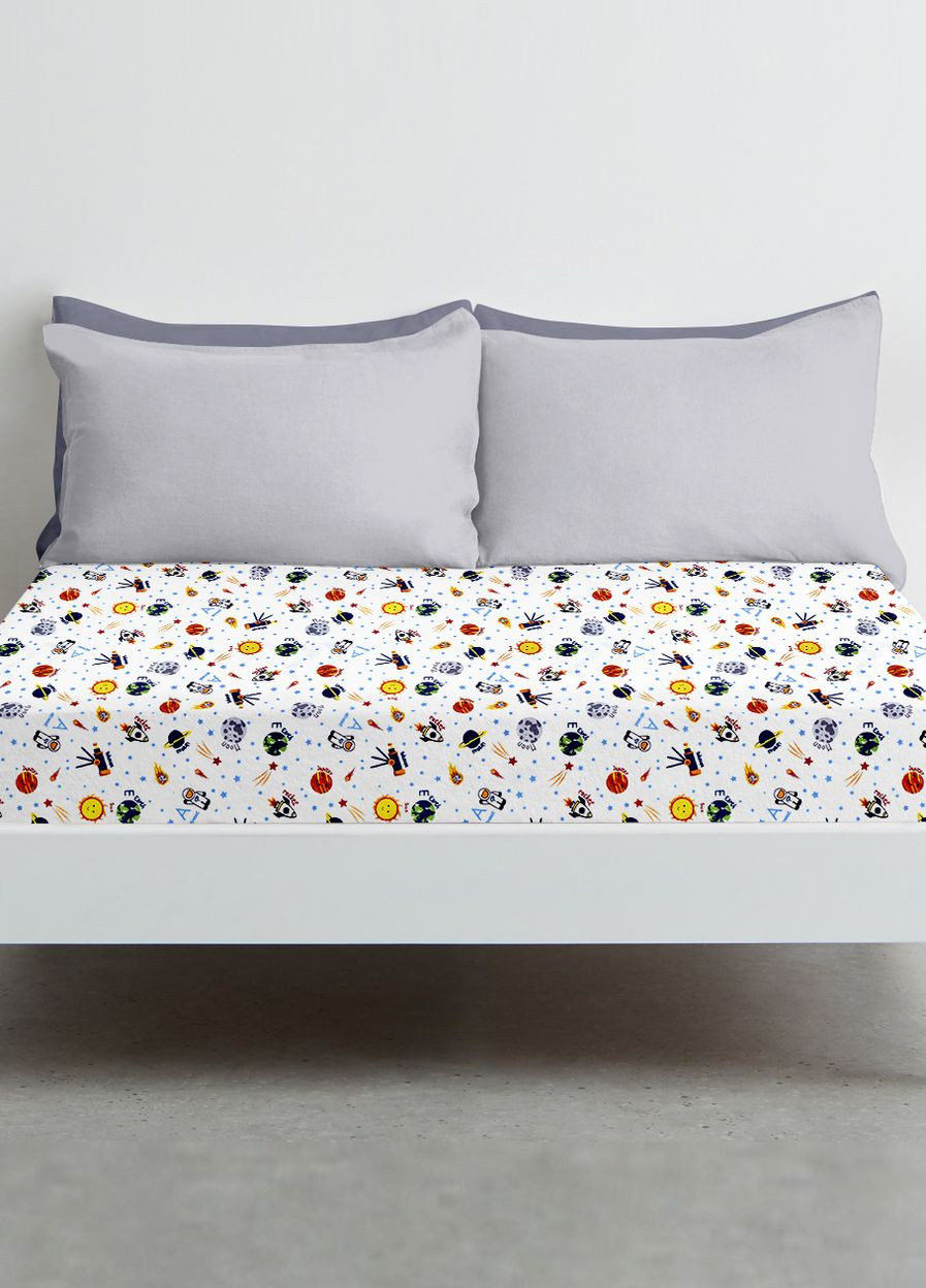 Простирадло на резинці в дитяче ліжечко 60х120 TELESCOPE WHITE (4822052149317) Cosas (266616893)