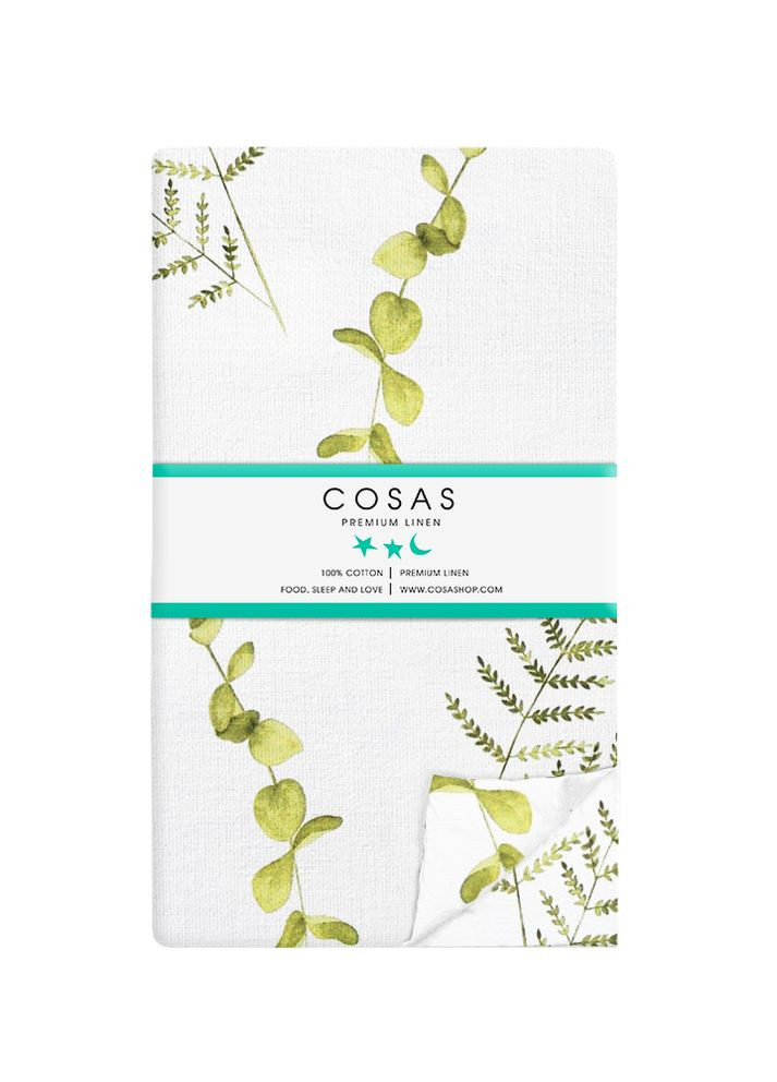 Простирадло на резинці 140х200 GREEN FOLIAGE (4822052089828) Cosas (266617833)