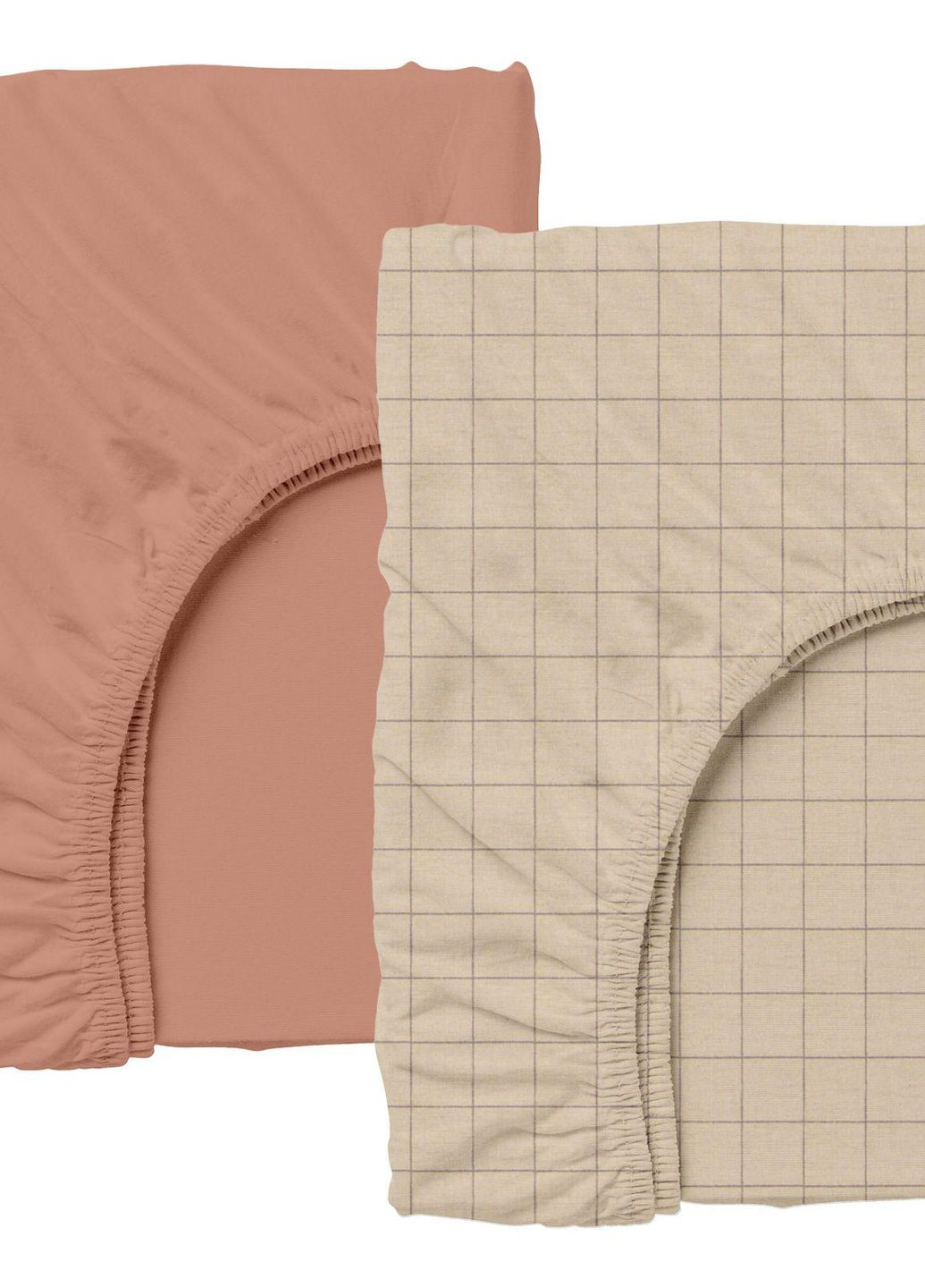 Набір простирадло на резинці 140х200 COPPER/ BEIGE GEOMETRY (4822052083239) Cosas (266619943)