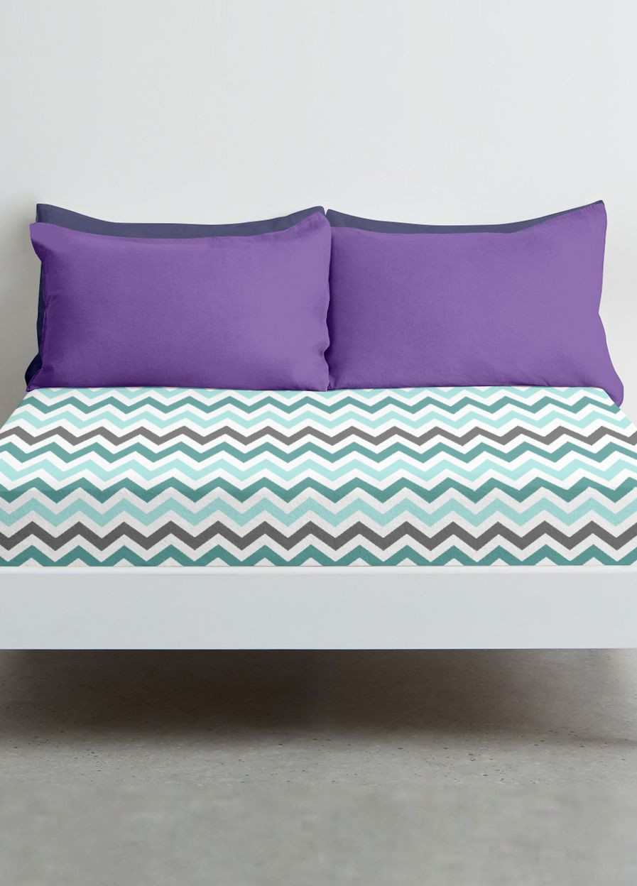 Простирадло на резинці 80х160 MINT ZIGZAG (4822052089071) Cosas (266617080)