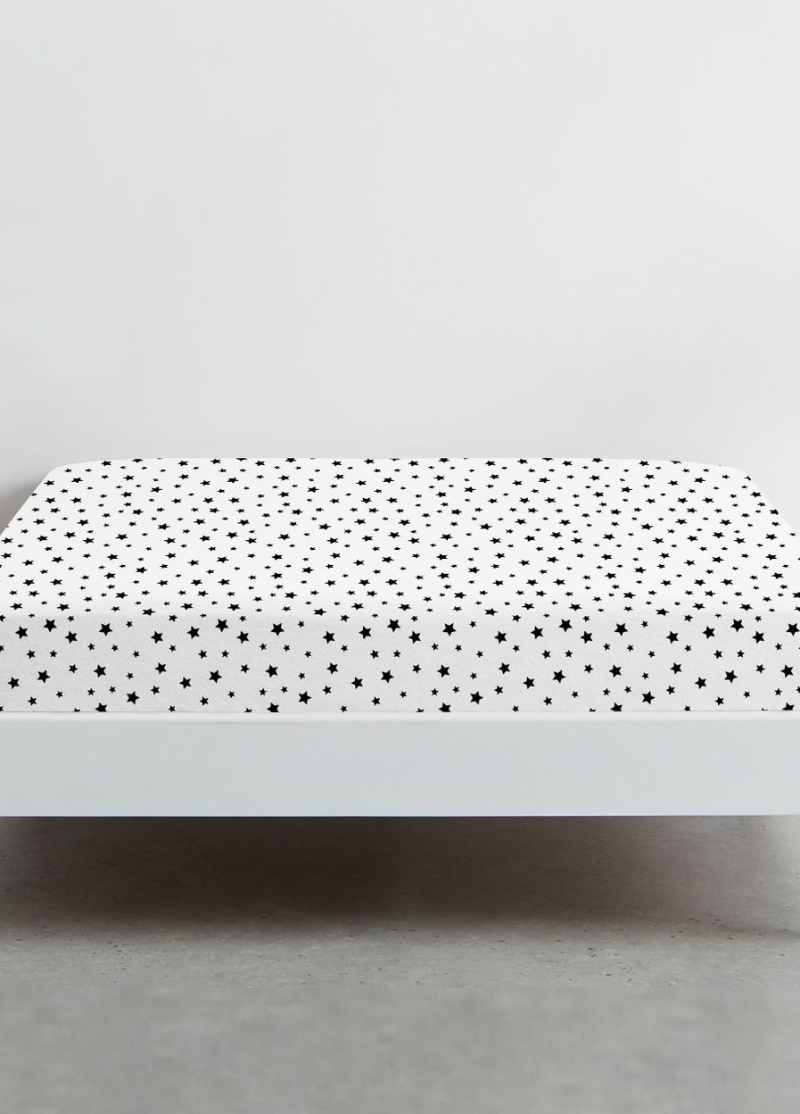 Простирадло на резинці 160х200х25 BLACK STARS (4822052205044) Cosas (266620601)