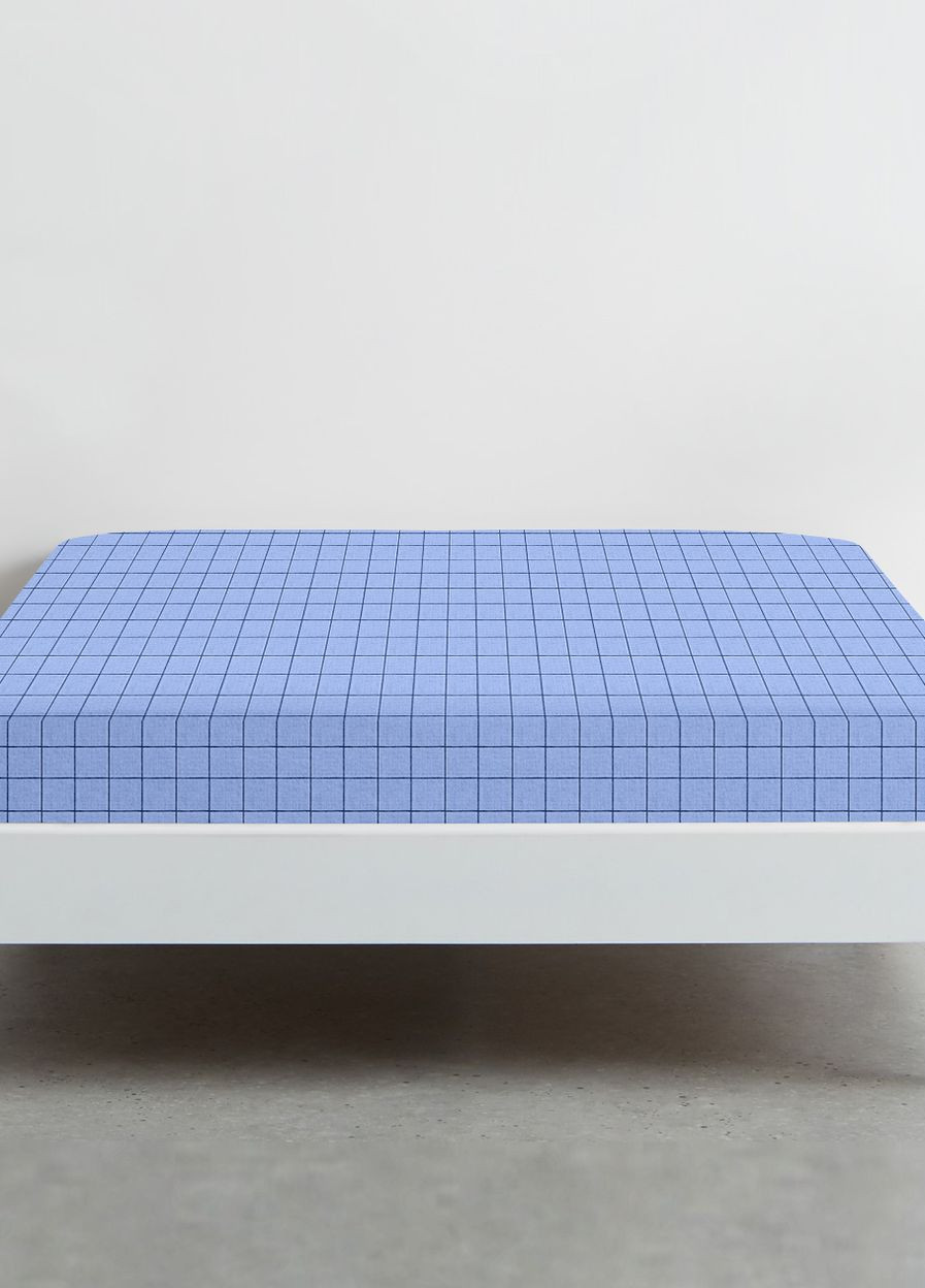 Простынь на резинке в детскую кроватку 60х120 BLUE GEOMETRY (4822052146538) Cosas (266619189)