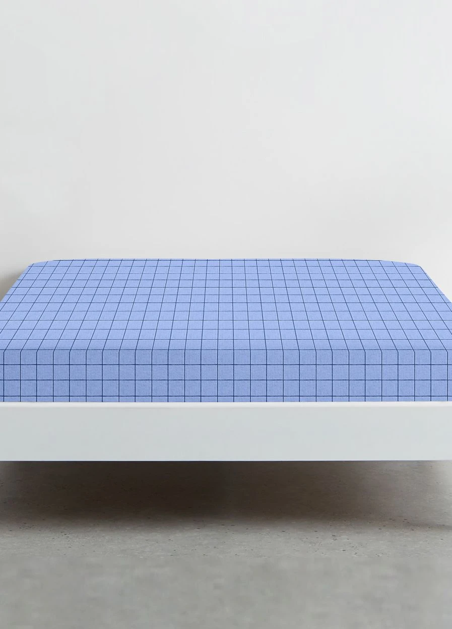 Простирадло на резинці 160х200 BLUE GEOMETRY (4822052148297) Cosas (266620830)