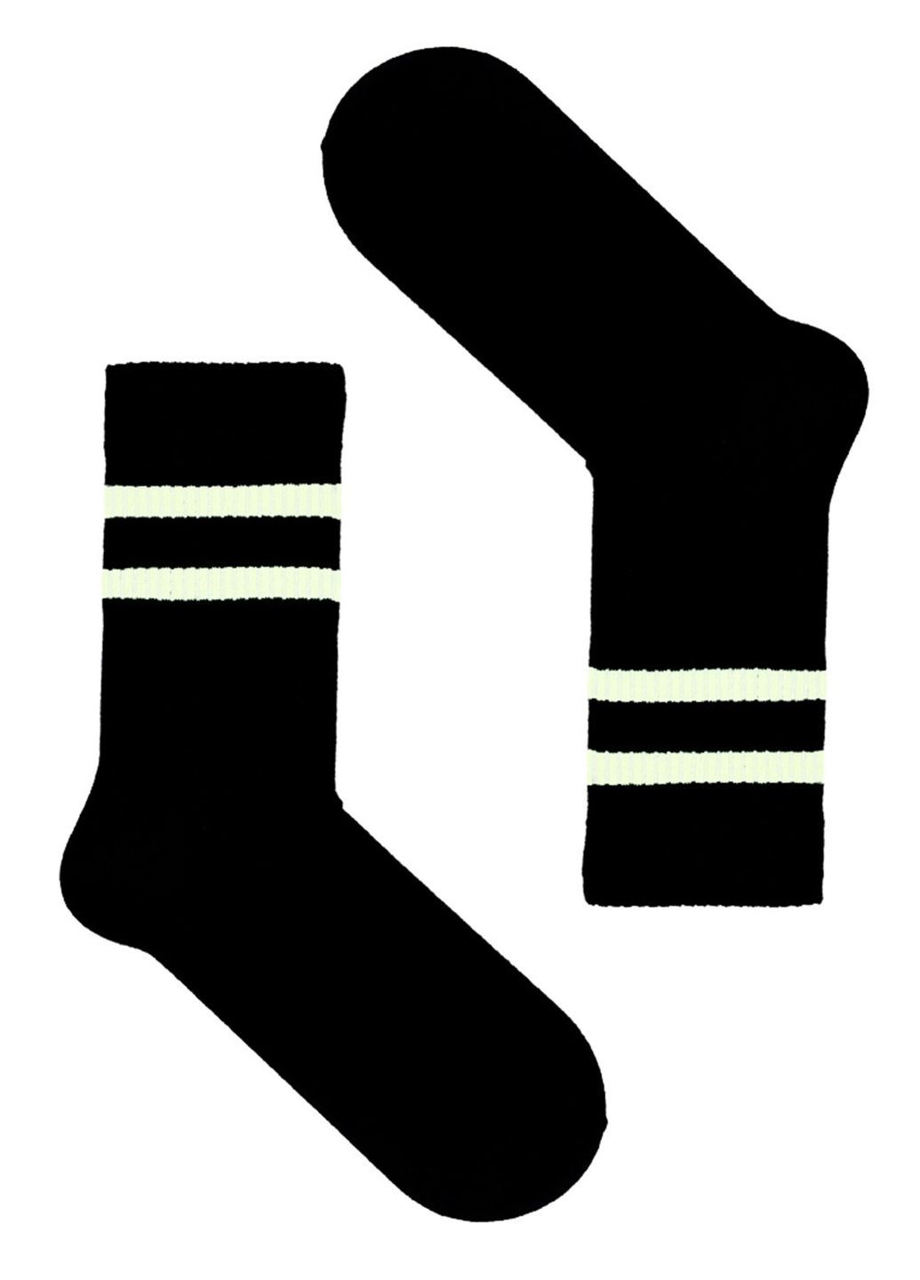 Носки Черные с белыми полосками SOX (266424479)