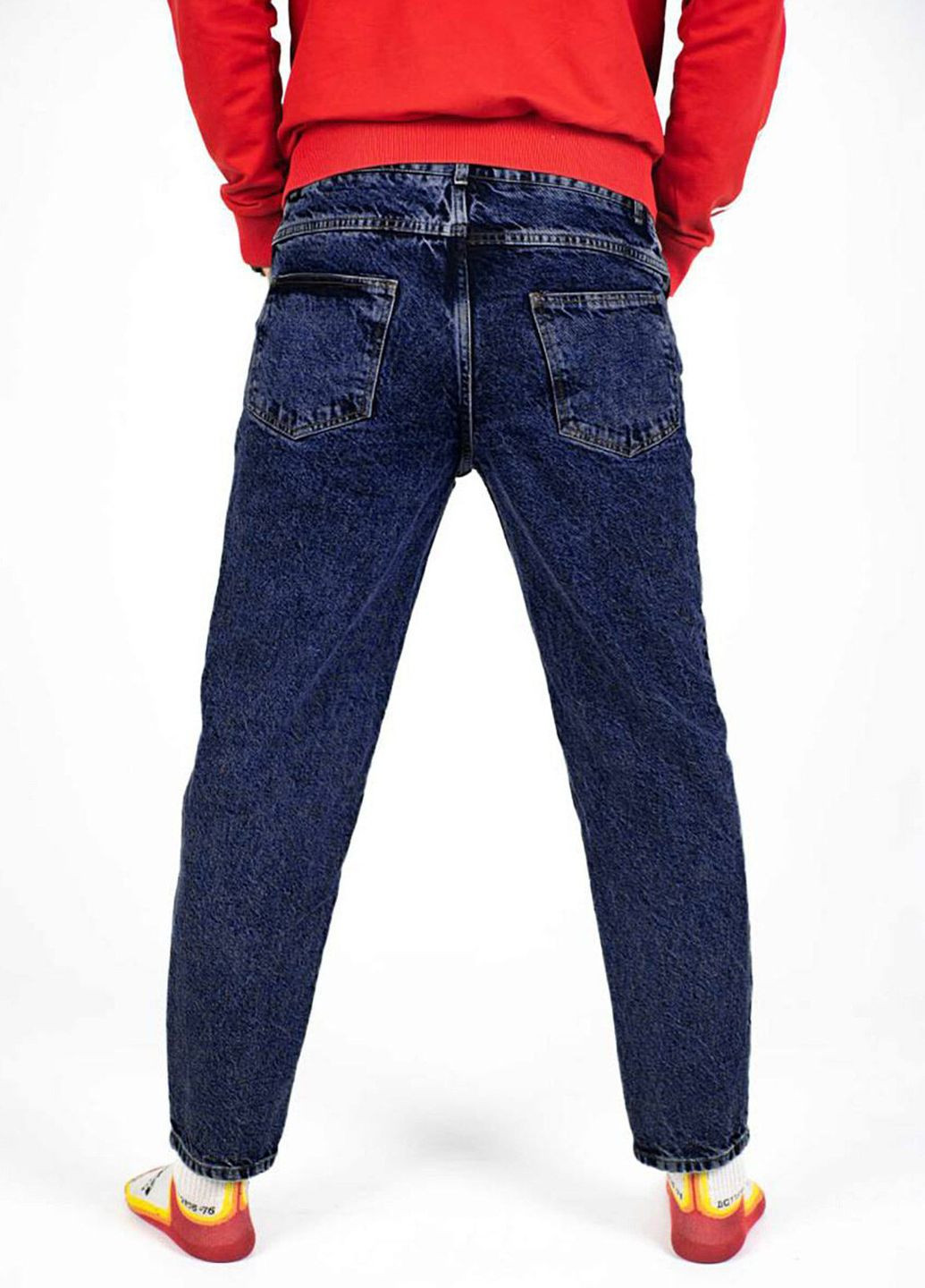 Синие демисезонные брюки джинсы момы Custom Wear