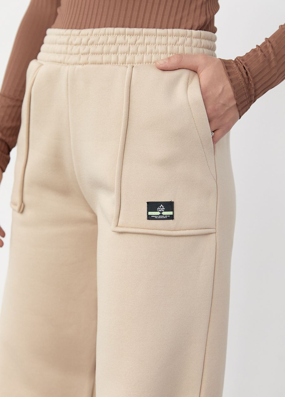 Трикотажные штаны на флисе с накладными карманами Lurex (266431469)