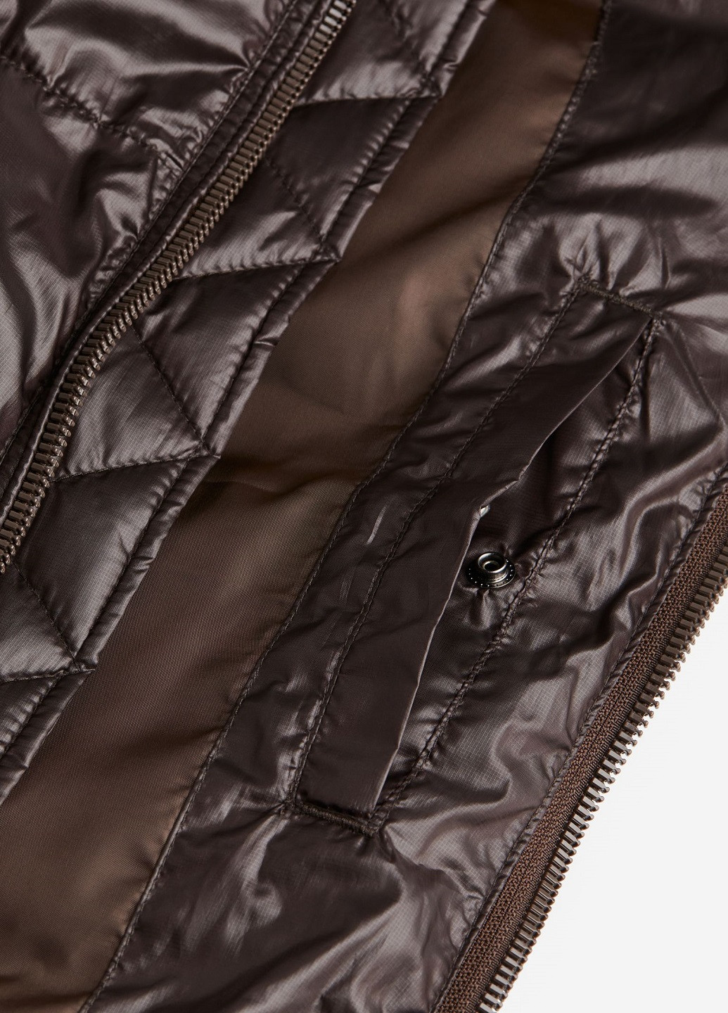 Темно-коричнева зимня куртка H&M