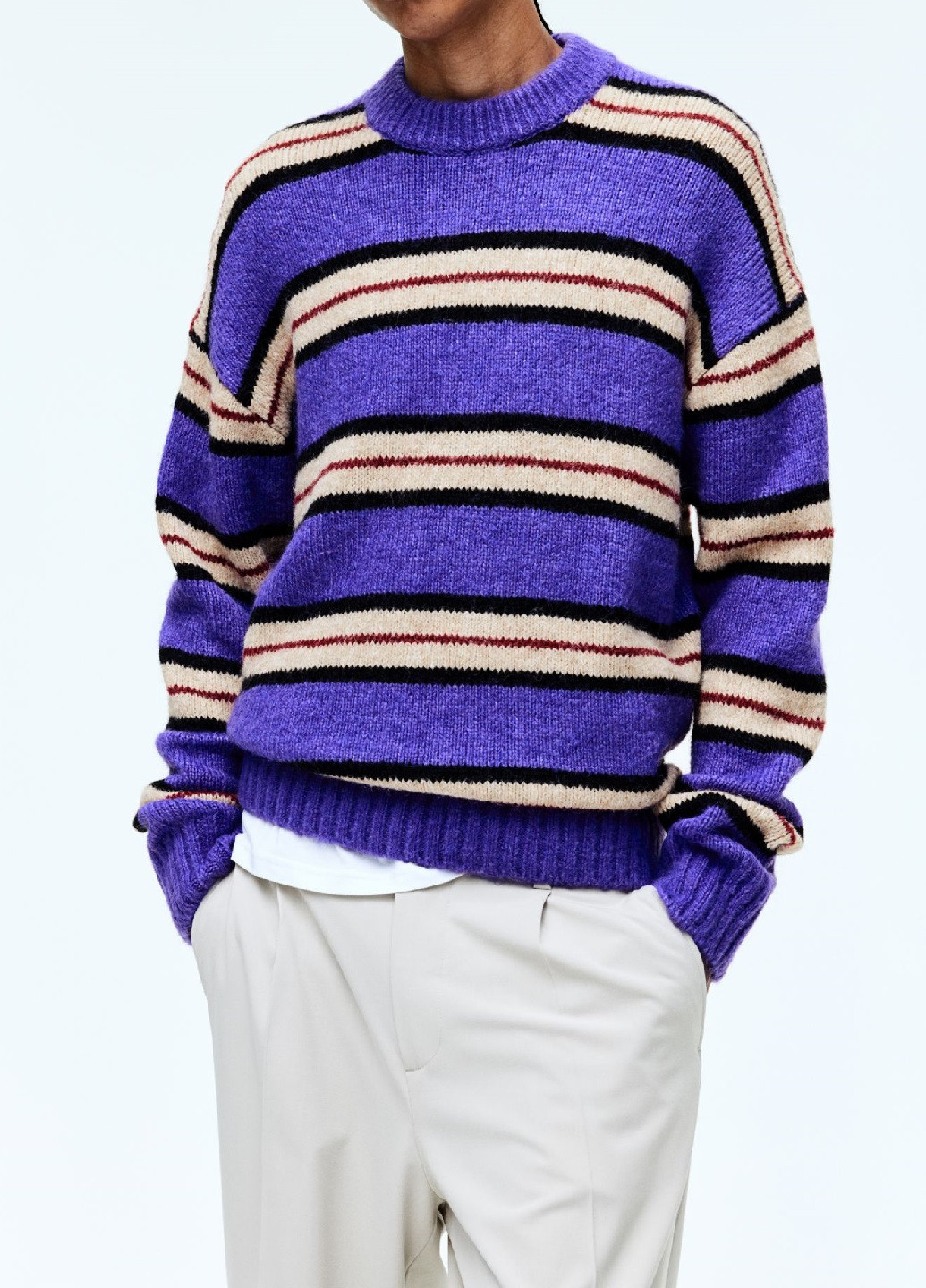 Темно-фіолетовий демісезонний светр H&M