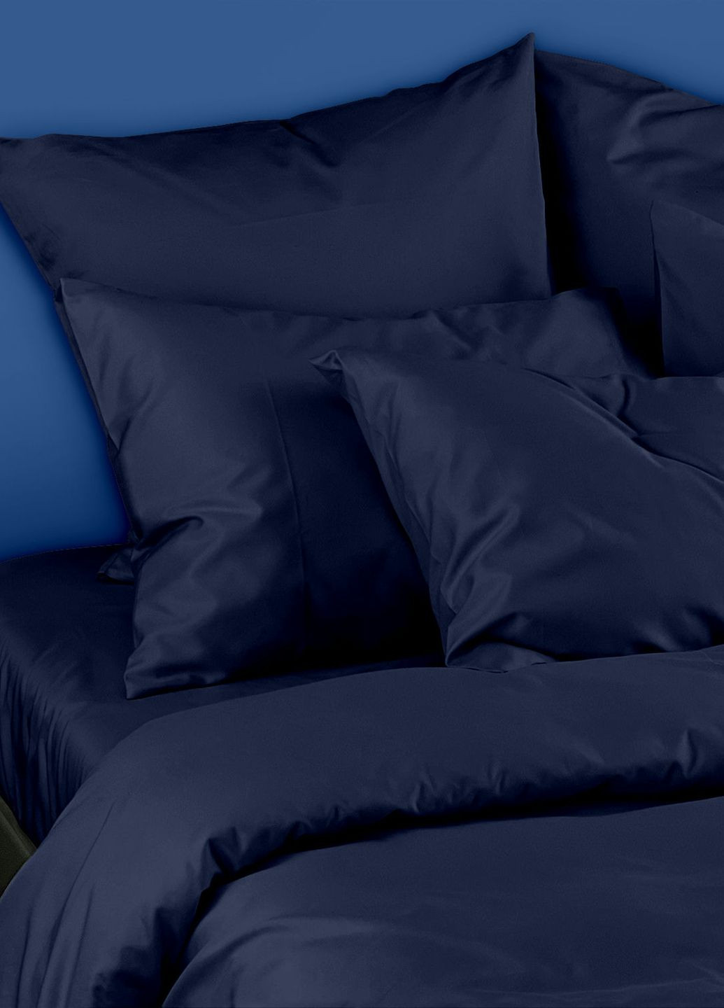 Наволочка сатин на подушку 50х50 DARK BLUE (4822052155660) Cosas (266618497)