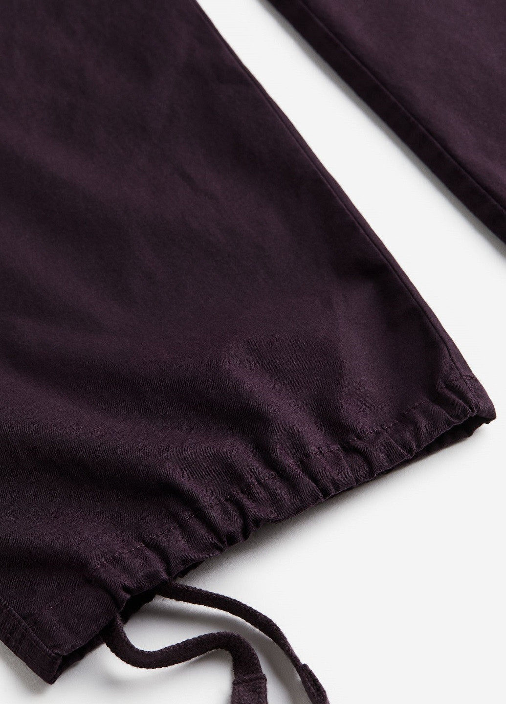 Темно-фиолетовые кэжуал демисезонные брюки H&M