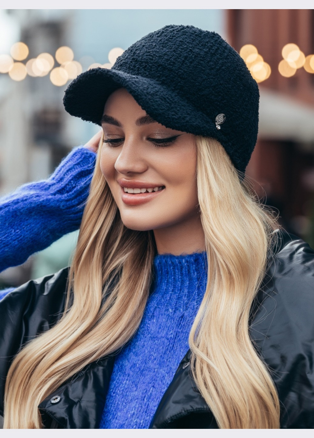 демісезонна кепка чорного кольору Dressa (266622352)