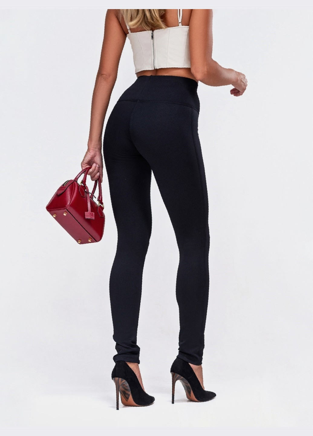 утеплені лосини із завищеною талією чорні Dressa (266622461)