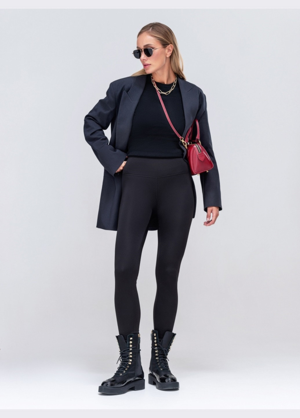 чорні лосини із завищеною талією Dressa (266622386)