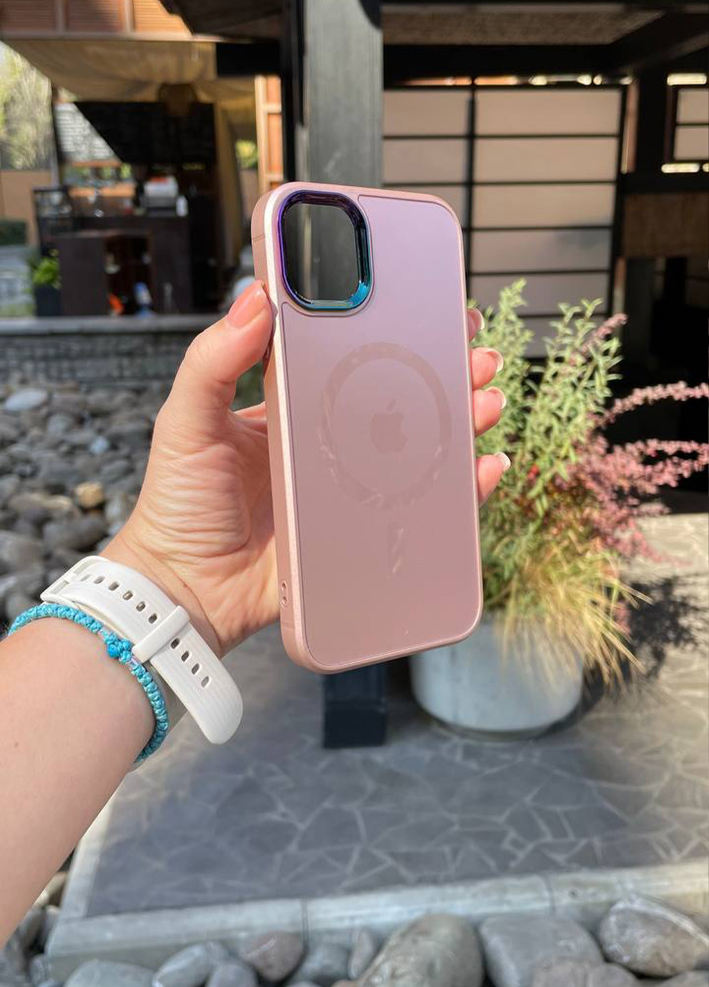 Чохол MagSafe AG Frame iPhone 11 Pro Max Rose Gold No Brand (266623469)