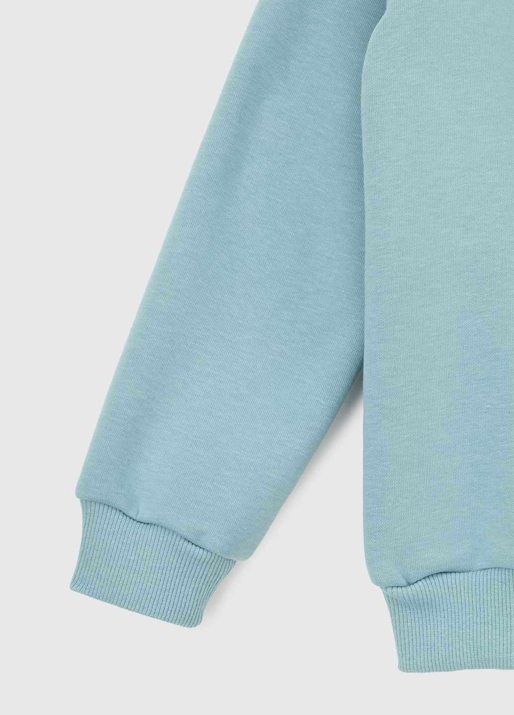 Mago свитшот однотонный бирюзовый повседневный