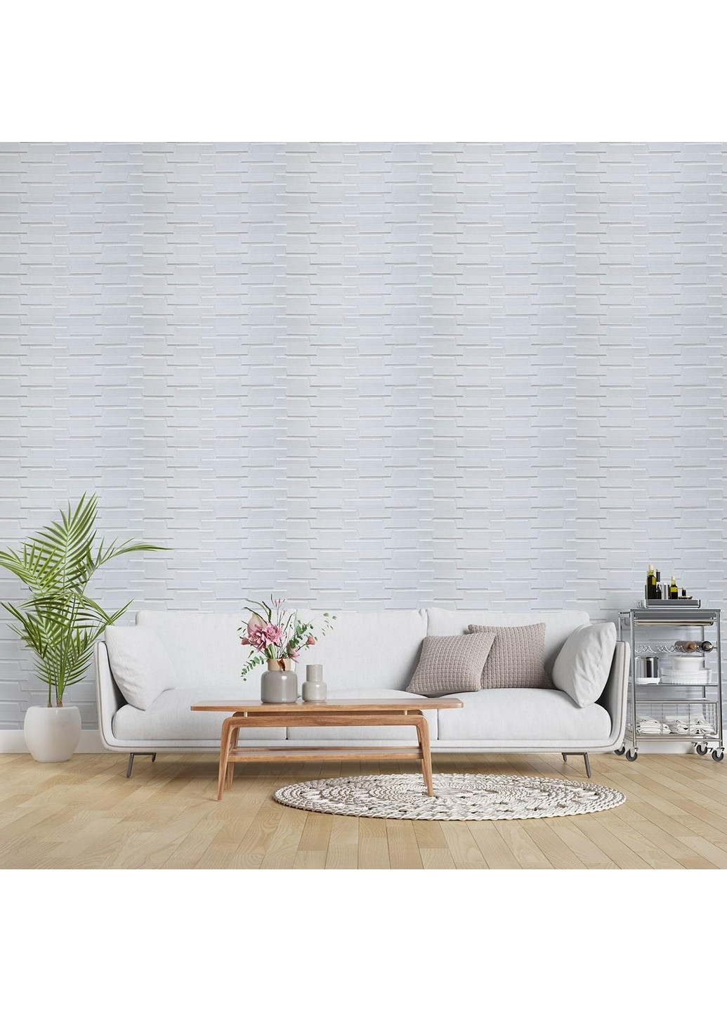 Декоративная самоклеющаяся 3D панель 1960х70х0,5 см Sticker Wall (266624817)