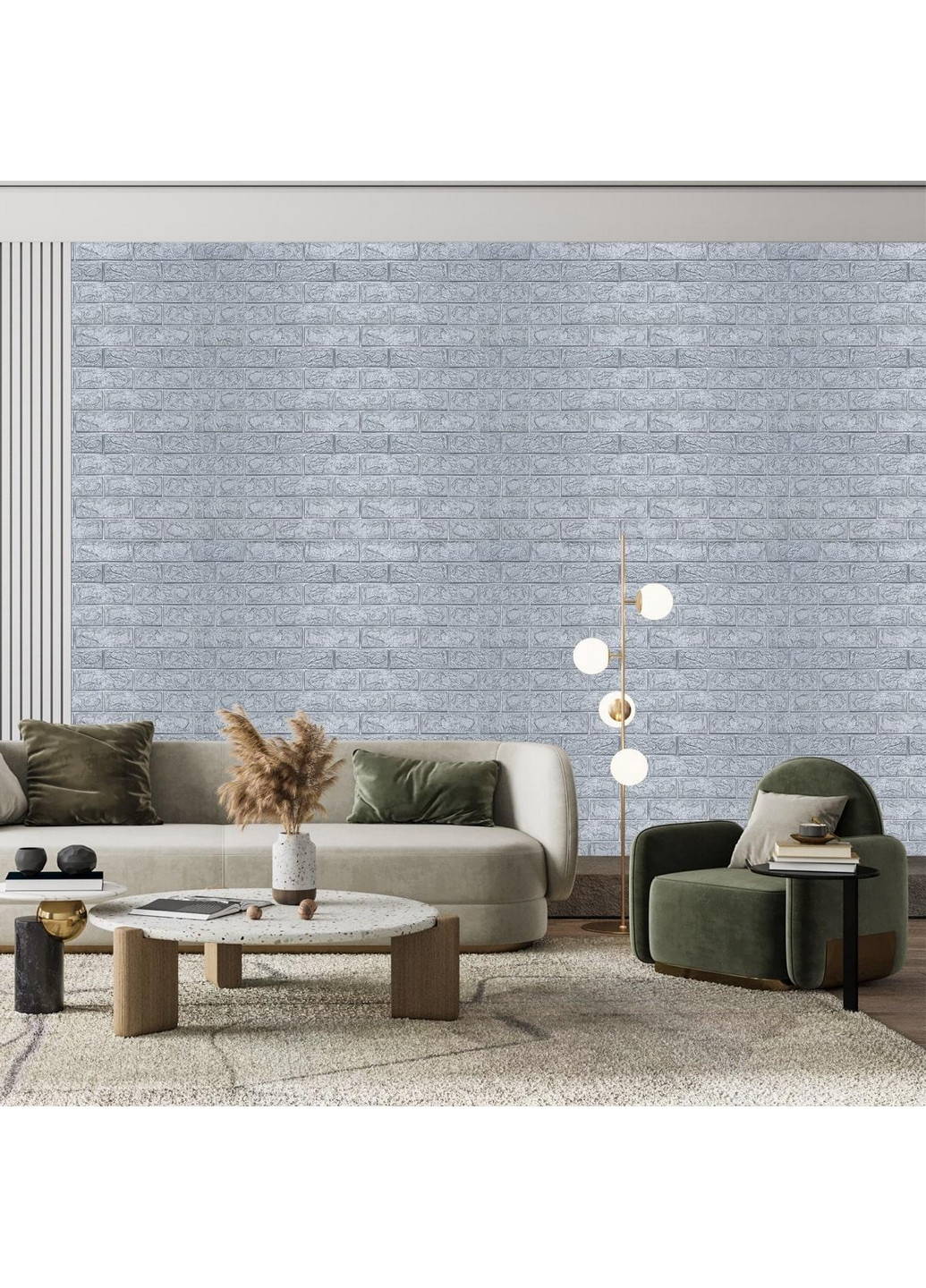 Декоративная самоклеющаяся 3D панель 2000х70х0,3 см Sticker Wall (266625158)