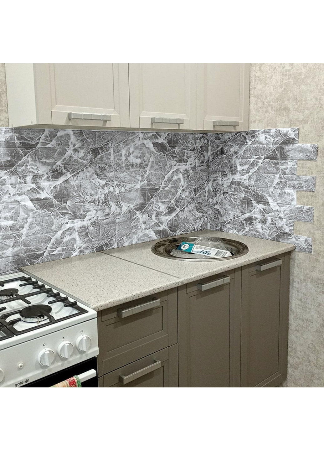 Декоративна самоклеюча 3D панель 308х70х0,3 см Sticker Wall (266624809)