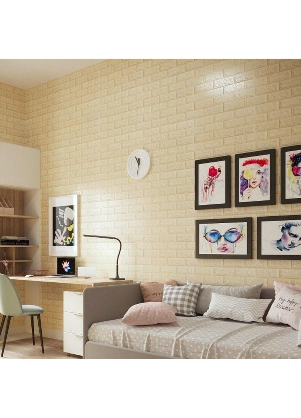 Декоративная самоклеющаяся 3D панель 308х70х0,3 см Sticker Wall (266625165)