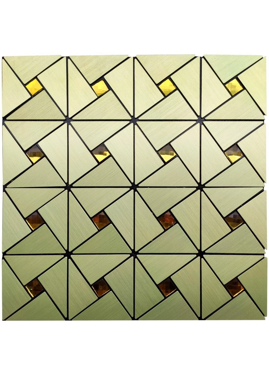 Самоклеющаяся алюминиевая плитка 30х30х0,3 см Sticker Wall (266624935)