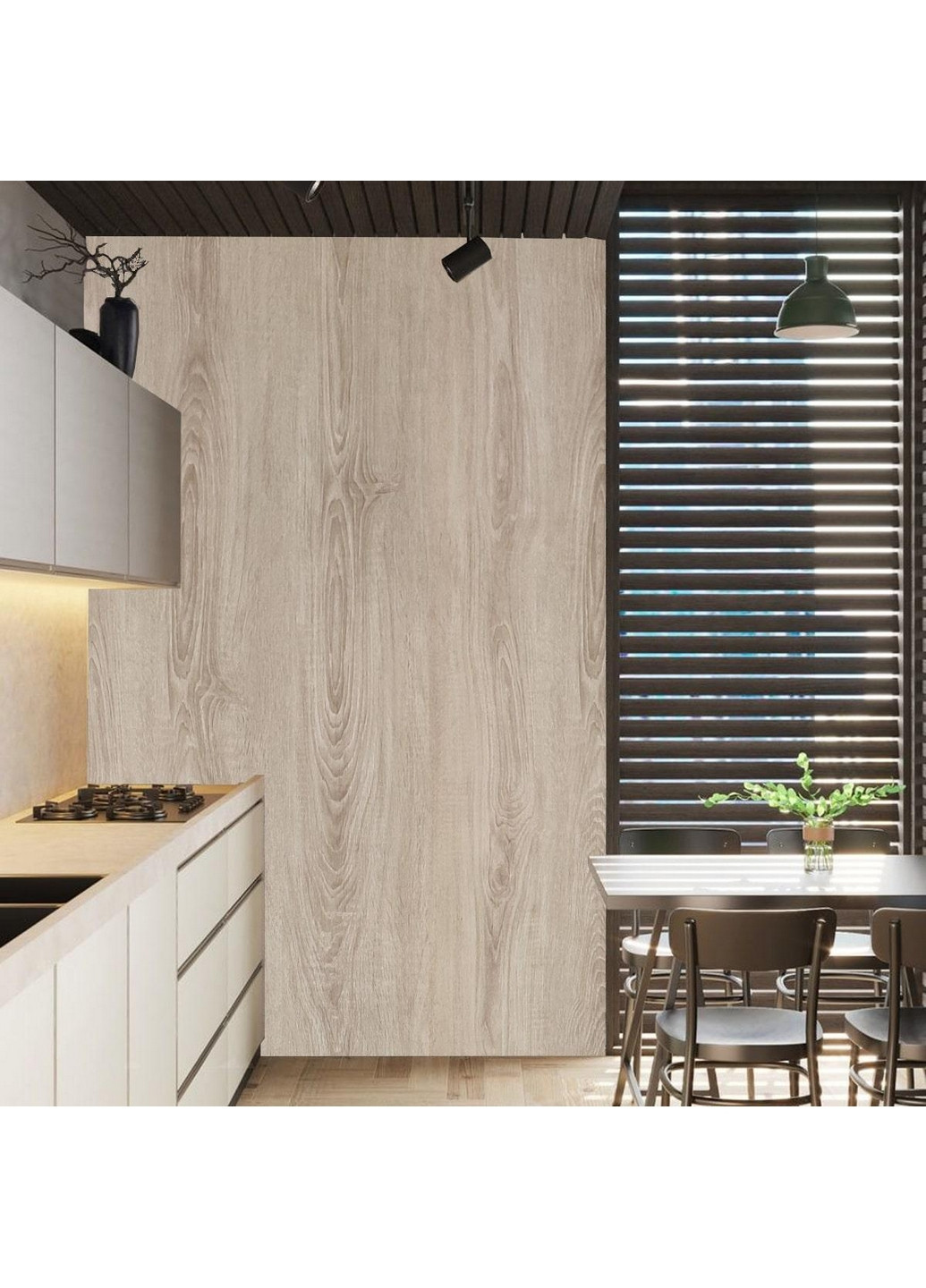 Самоклеящаяся виниловая плитка в рулоне 300х60х0,2 см Sticker Wall (266624942)