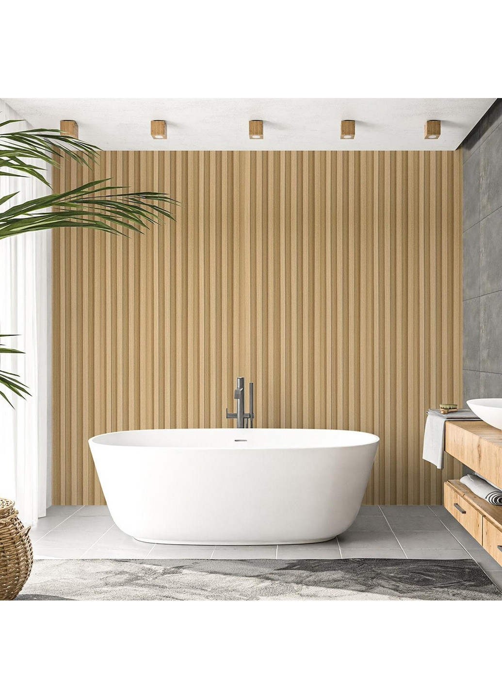 Декоративная стеновая рейка 16х2,3х300 см Sticker Wall (266625352)