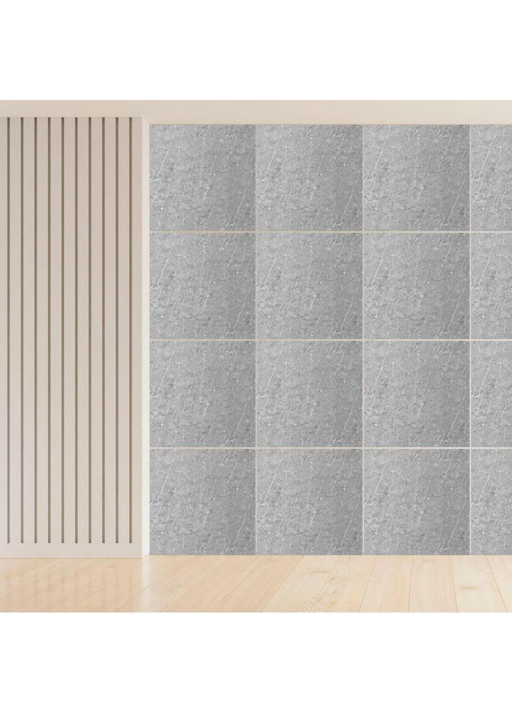 Декоративная ПВХ плита 60х60х0,3 см Sticker Wall (266625376)