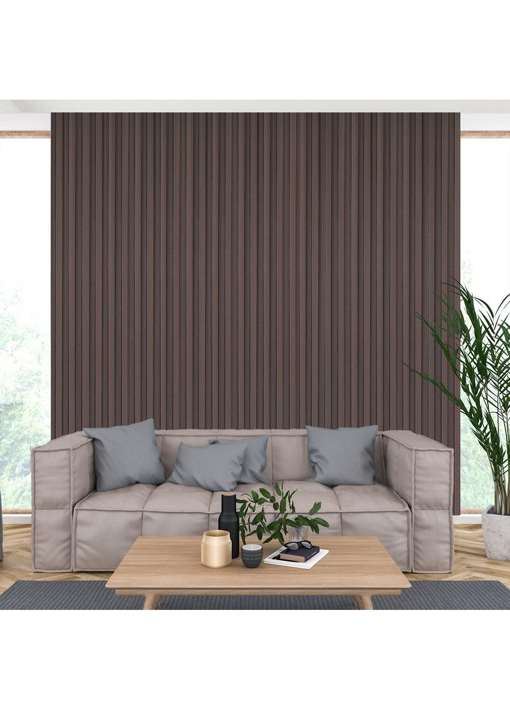 Декоративная стеновая рейка 16х2,3х300 см Sticker Wall (266625447)