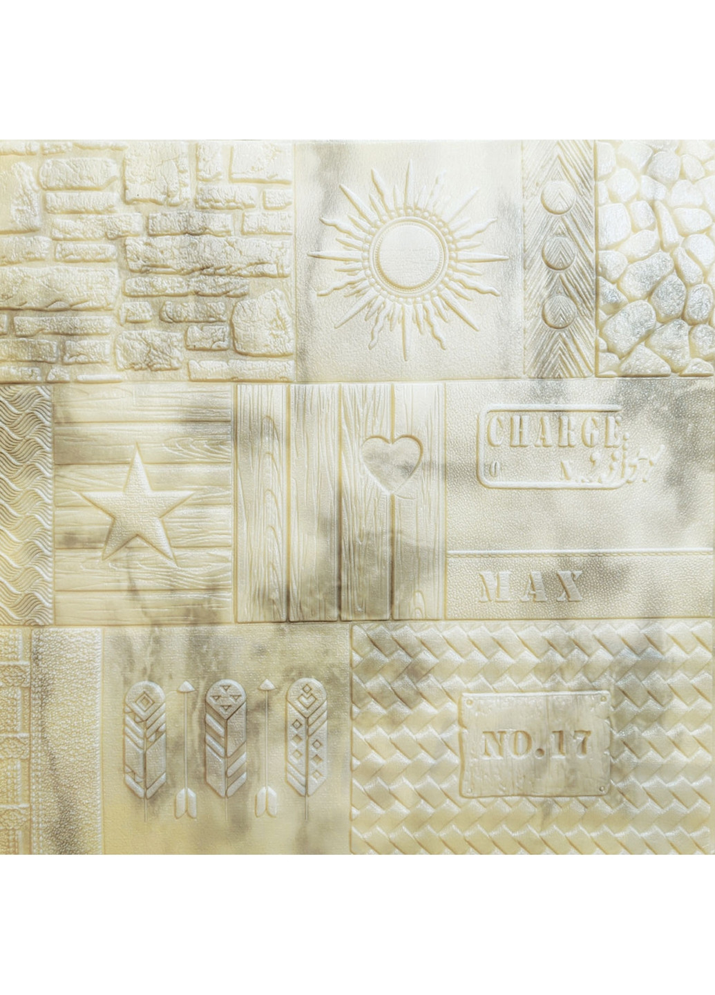 Декоративна самоклеюча 3D панель 70х70х0,75 см Sticker Wall (266625279)