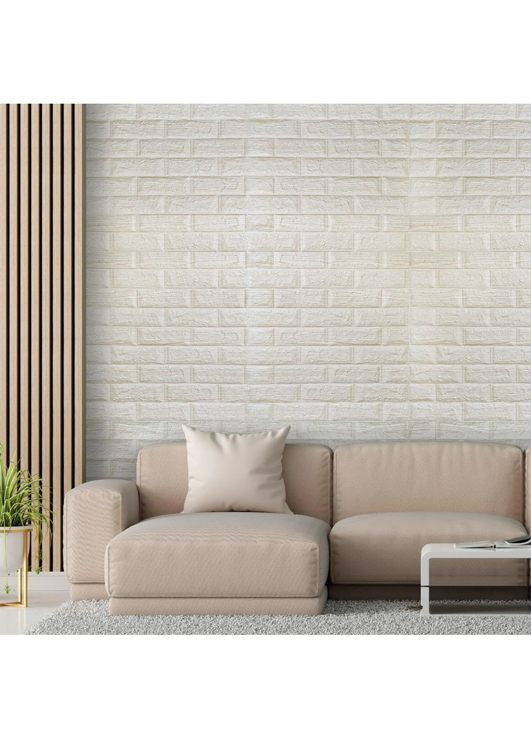 Декоративна самоклеюча 3D панель 70х77х0,6 см Sticker Wall (266625334)
