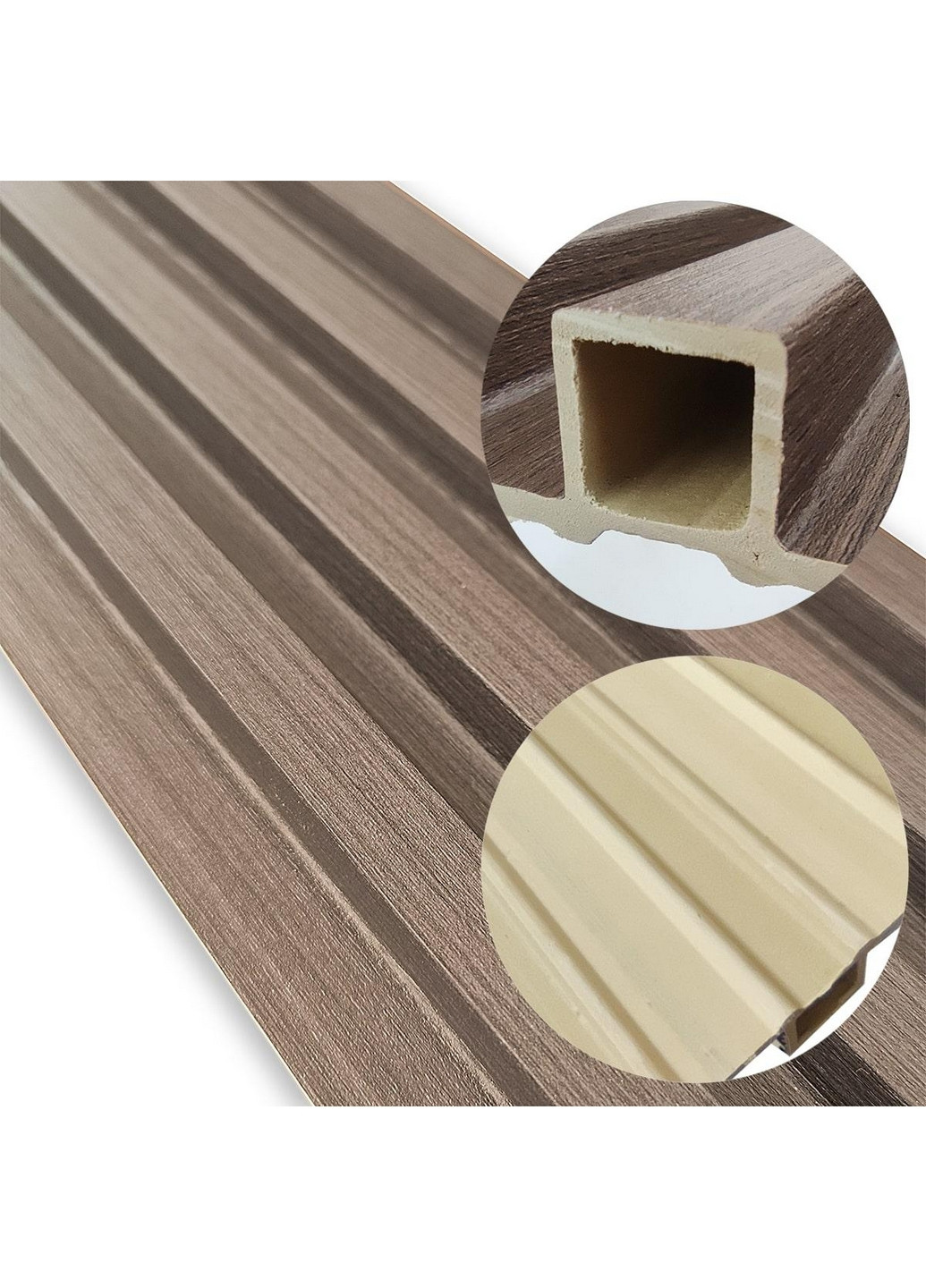 Декоративна стінова рейка 16х2,3х300 см Sticker Wall (266625625)