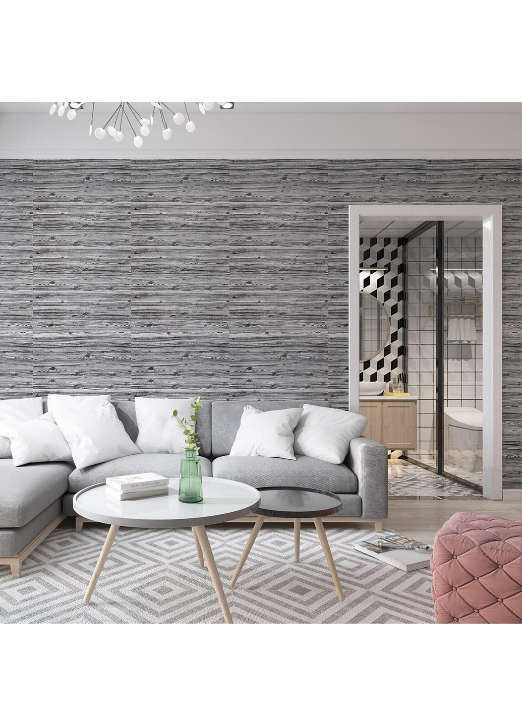 Декоративная самоклеющаяся 3D панель 2000х70х0,3 см Sticker Wall (266625359)