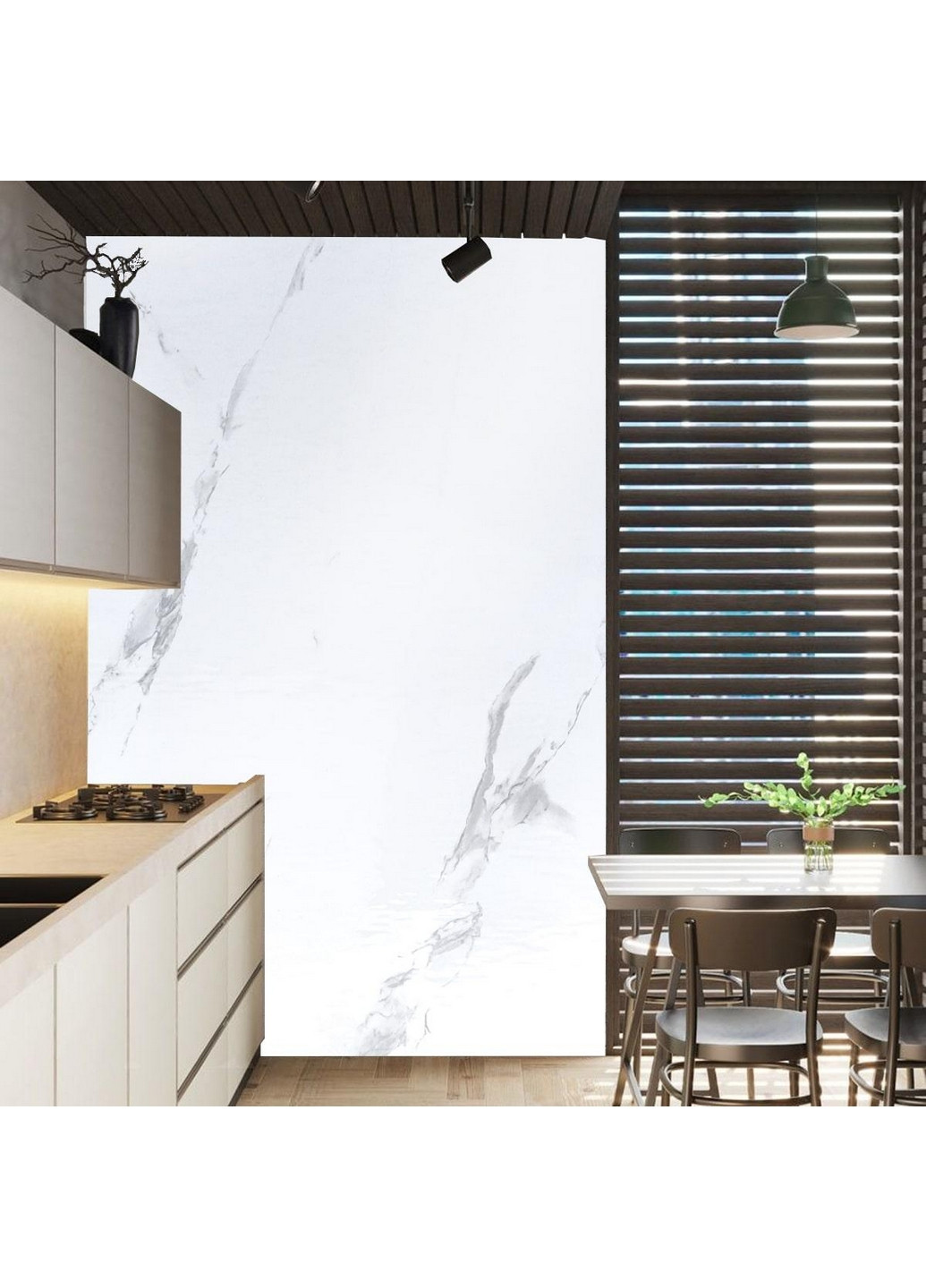 Самоклеящаяся виниловая плитка в рулоне 300х60х0,2 см Sticker Wall (266625619)