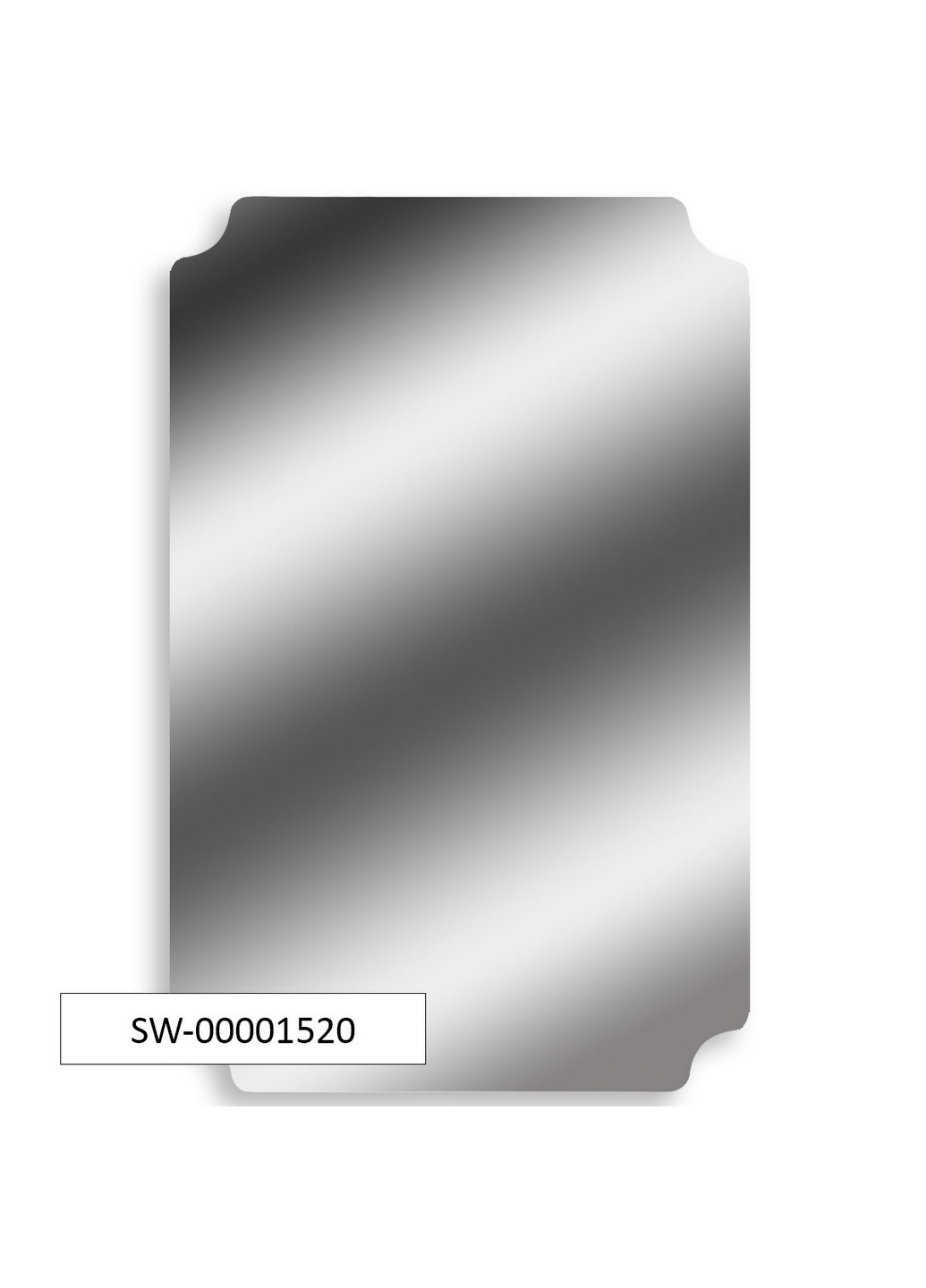 Зеркальная акриловая наклейка 42х27х0,2 см Sticker Wall (266625555)