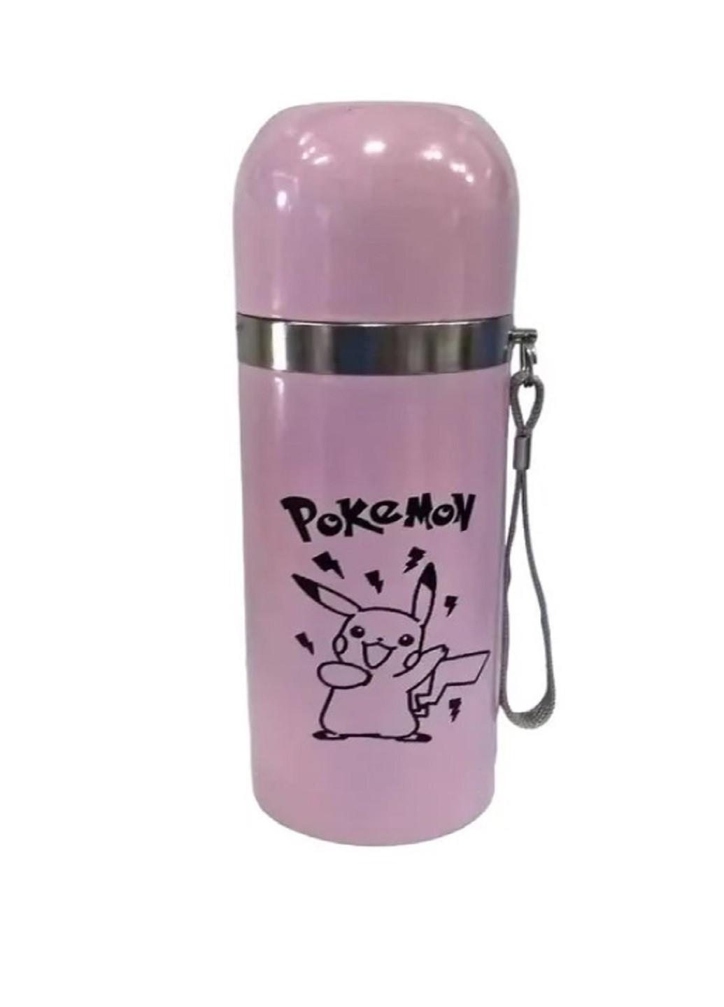 Детский термос нержавеющая сталь Pokemon EL-188 (350 ml) Розовый No Brand (266699168)